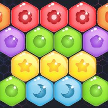 Dulces hexagonales Puzzle